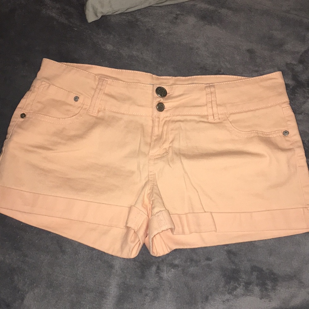 Peach cream stretchy shorts!